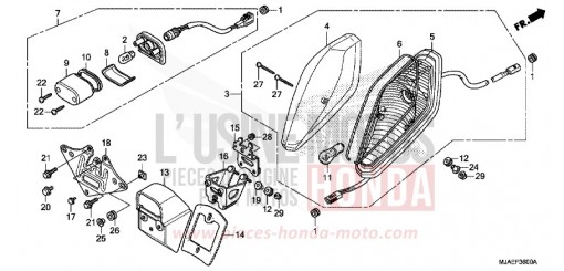 TAILLIGHT (VT750CS/C) VT750CSE de 2014